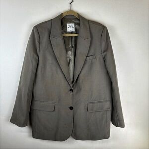 Zara Taupe Blazer Size M